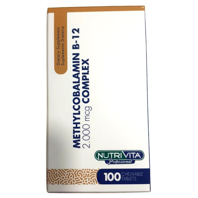 Methylcobalamin B12 2000 mcg - Nutrivita - 100 Cap - Botiqui - Farmacia Homeopática