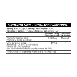 Vitamina C 1000 mg con Citrus - Healthy America - 100 Softgels - Botiqui - Farmacia Homeopática