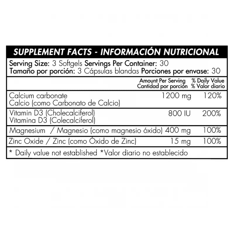 Cal Mag Zinc plus VD3 - Healthy America - 90 Cápsulas - Botiqui - Farmacia Homeopática