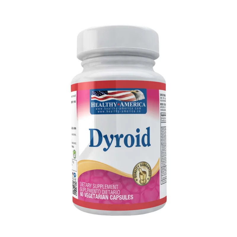 Dyroid Vitaminas y Minerales - Healthy America - 60 Capsulas - Botiqui - Farmacia Homeopática