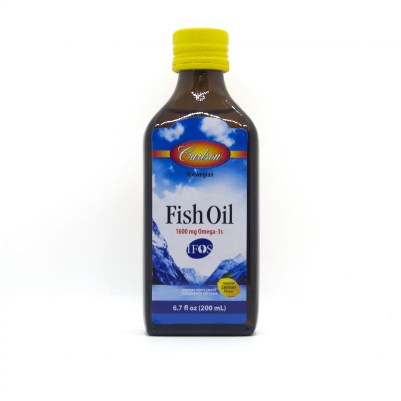 Fish Oil 1600 mg (Omega 3) - Carlson - 200 ml - Botiqui - Farmacia Homeopática