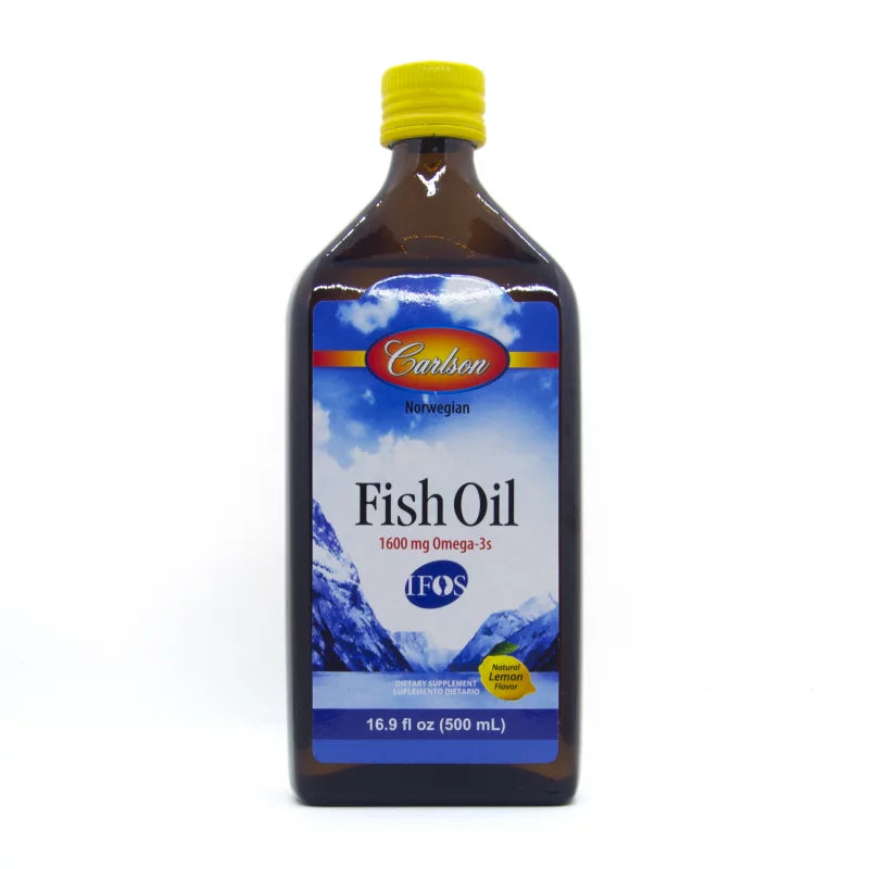 Fish Oil 1600 mg (Omega 3) - Carlson - 500 ml - Botiqui - Farmacia Homeopática