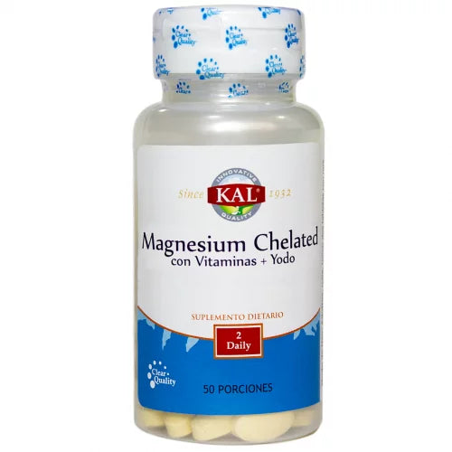 Magnesio Chelated - Kal - 100 Tabletas - Botiqui - Farmacia Homeopática