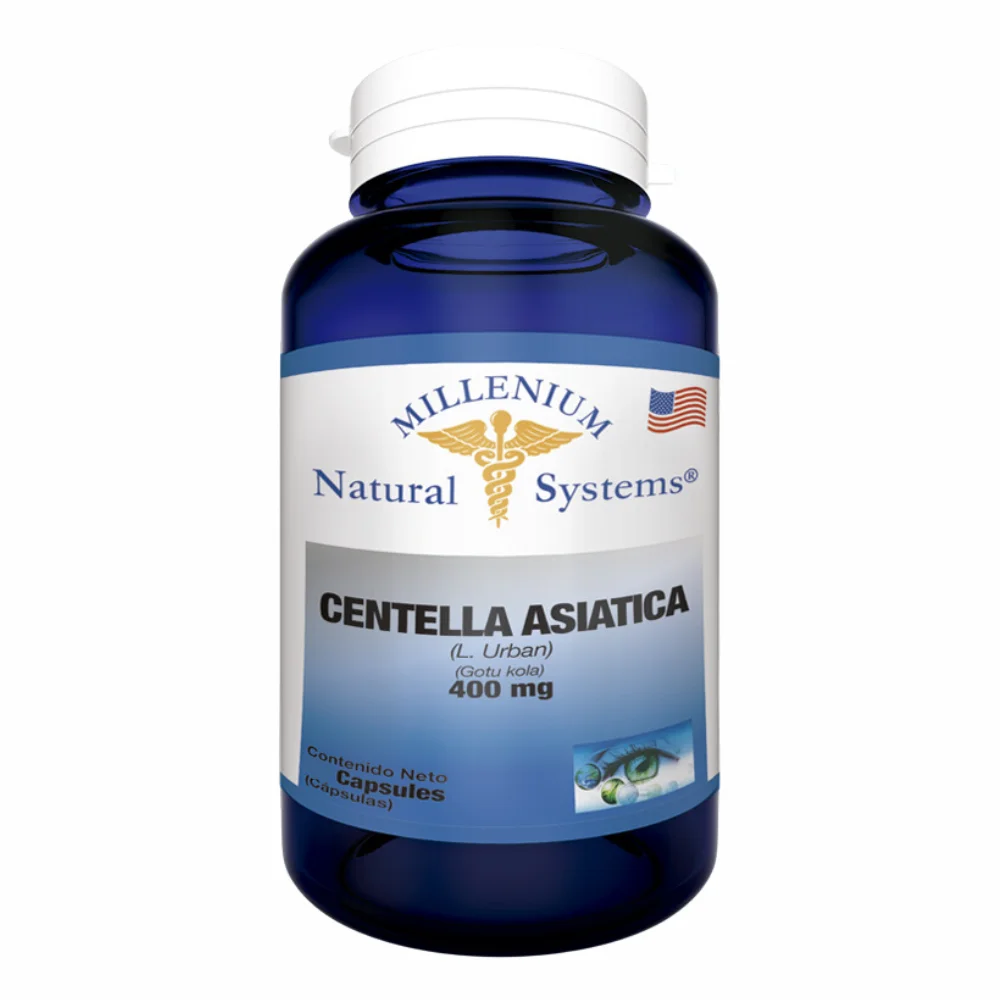 Centella Asiática 400 mg 100 Cápsulas Natural Systems