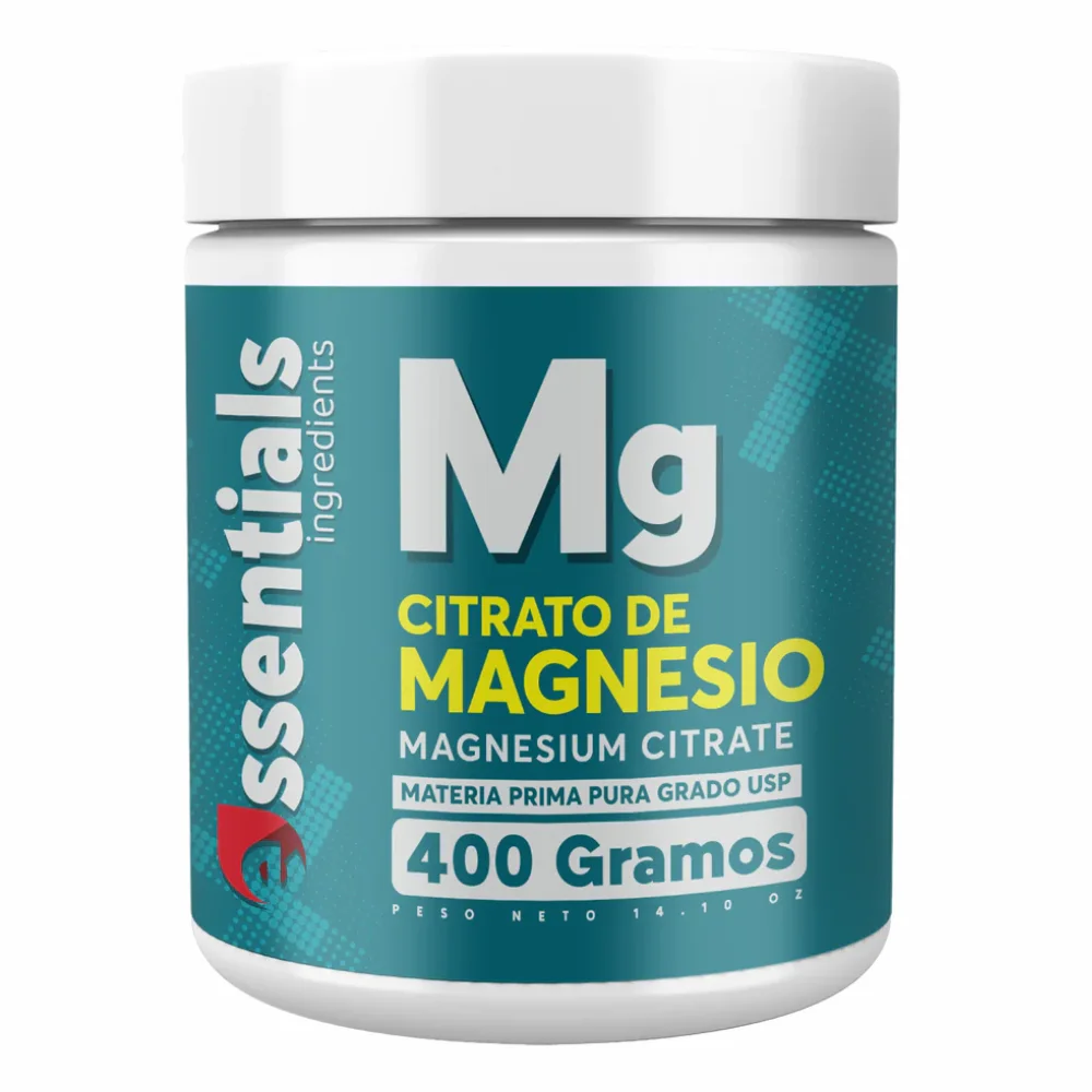 Citrato Magnesio 400 gramos materia prima Essentials