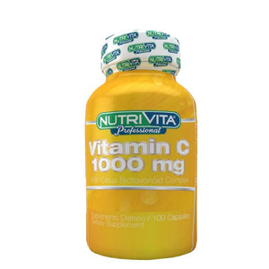 Vitamina C 1000 mg  - Nutrivita - 100 Cápsulas - Botiqui - Farmacia Homeopática