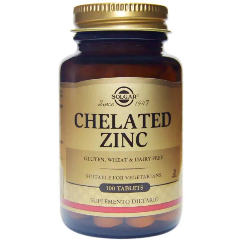 Chelated Zinc - Solgar - Botiqui - Farmacia Homeopática