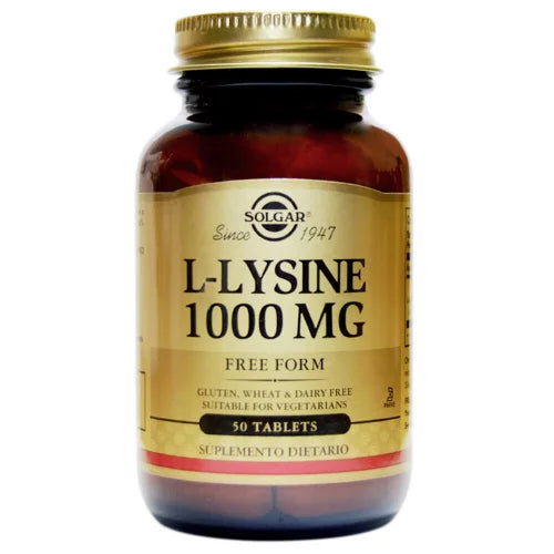L Lysine 1000 mg - Solgar - Botiqui - Farmacia Homeopática