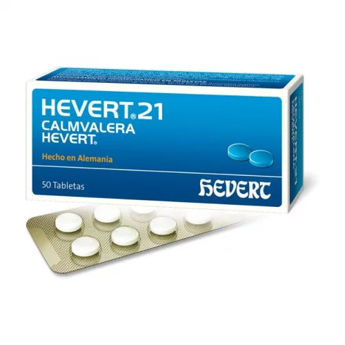 Calmvalera Hevert 21 - Hevert - 50 Tab - Botiqui - Farmacia Homeopática