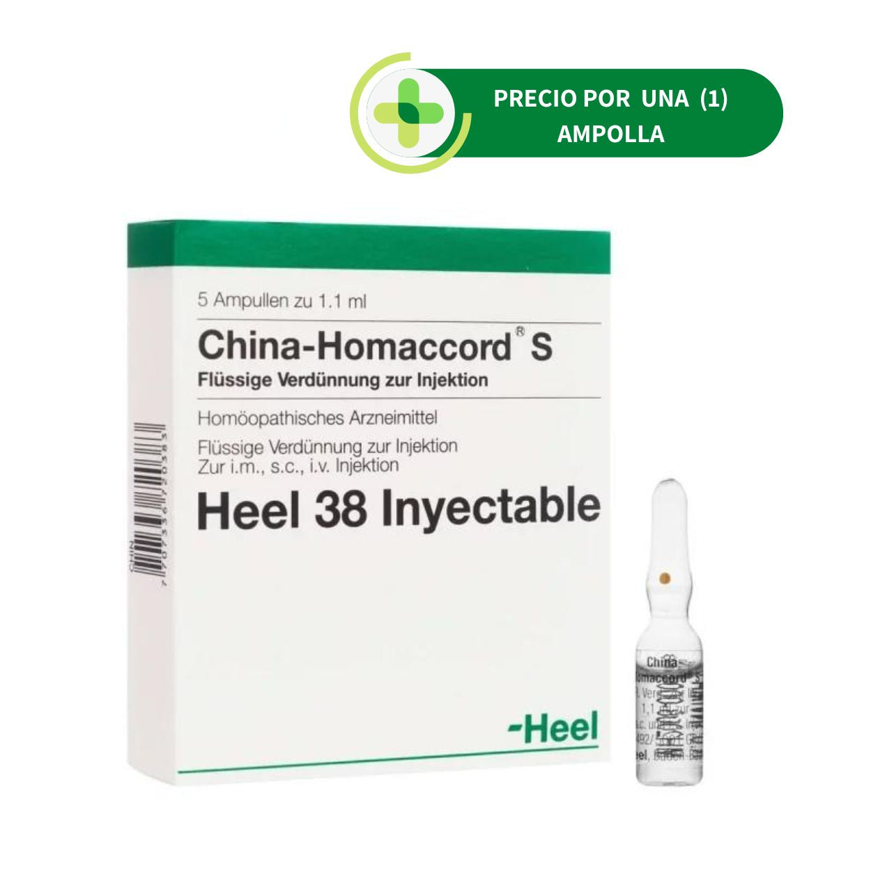 China Homaccord Ampolla - Heel - 1.1 ml