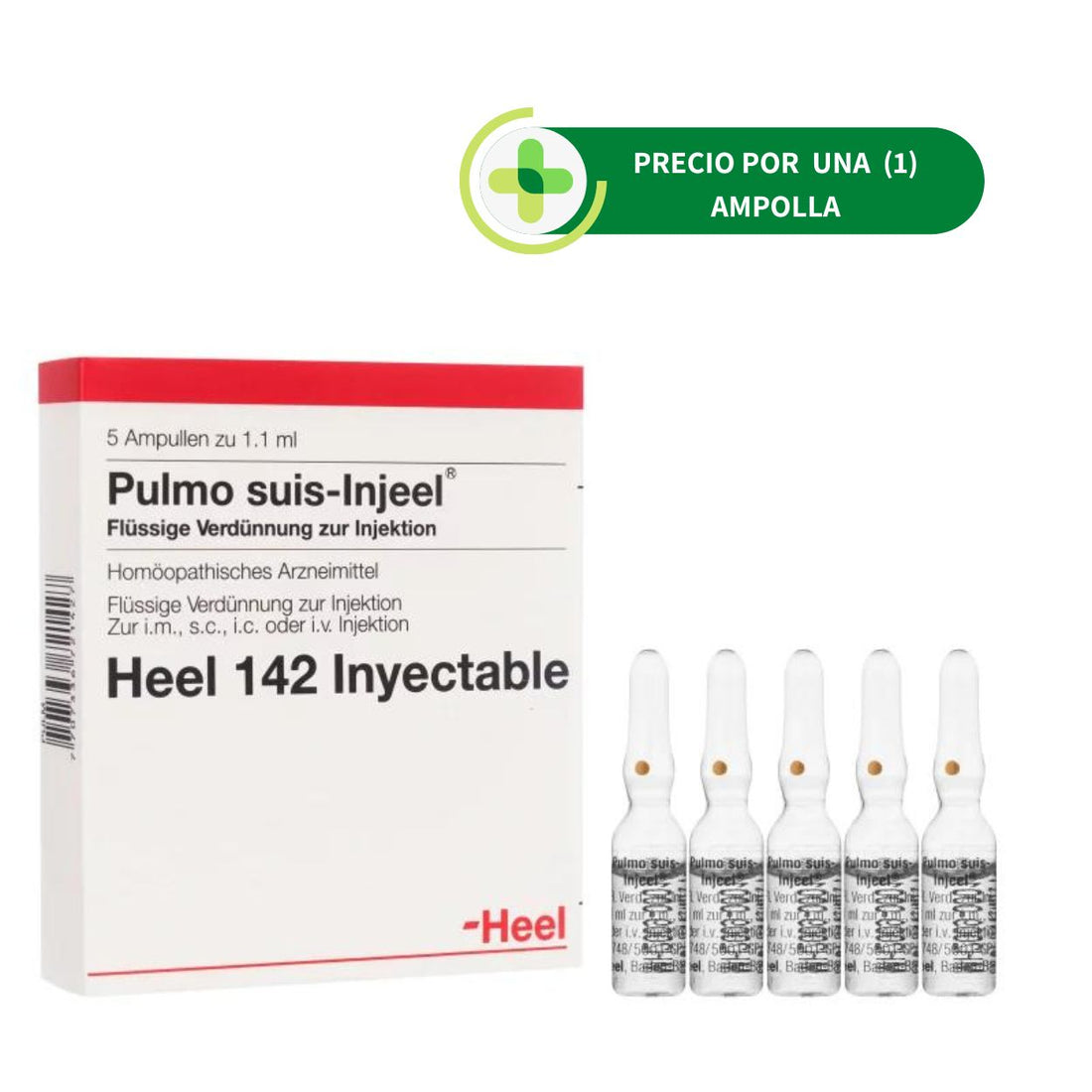 Injeal Pulmo Suis Injeel Ampolla - Heel - 2 ml | Botiqui Farmacia