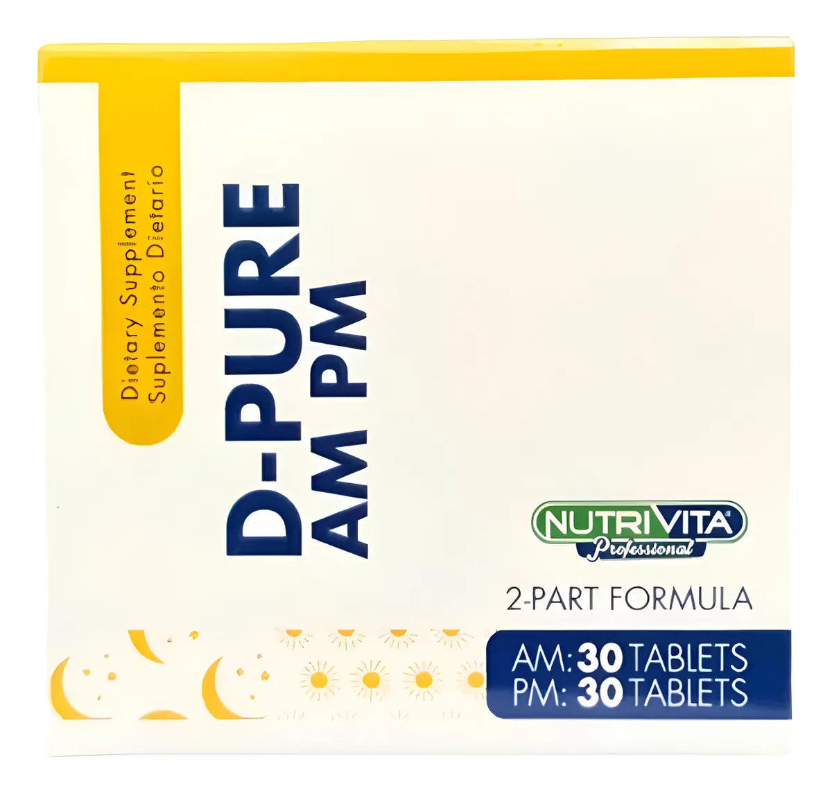 D Pure AM PM Detox - Nutrivita - 60 Tab - Botiqui - Farmacia Homeopática