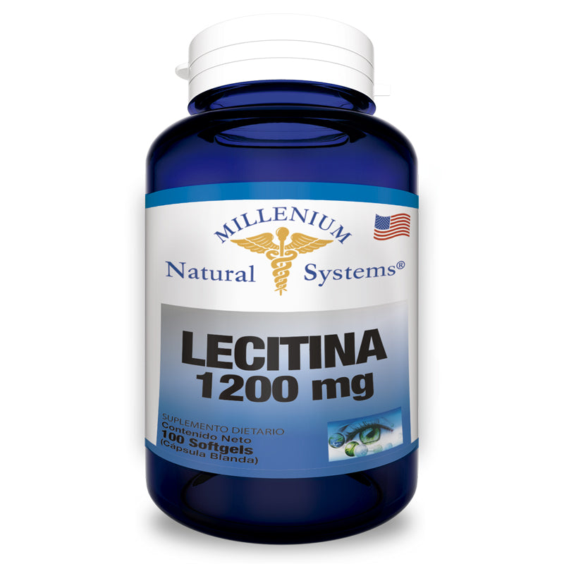 Lecitina 1200 mg Lecitina de soya - Natural Systems - 100 Softgels