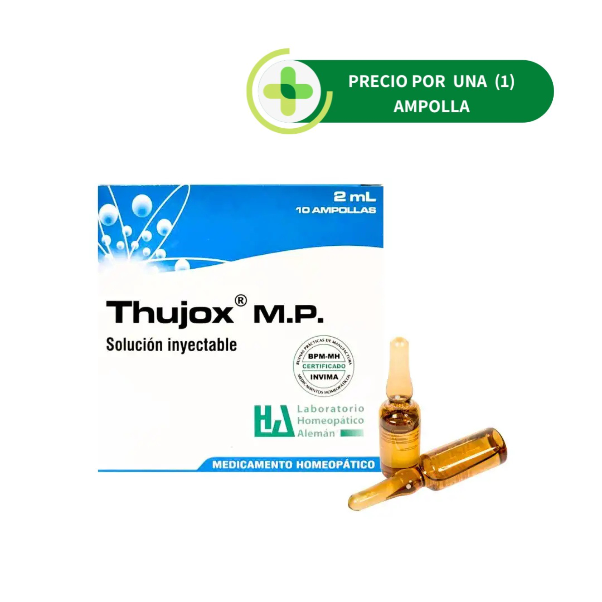 Thujox M.P. Ampolla - LHA - 2ml - Botiqui - Farmacia Homeopática