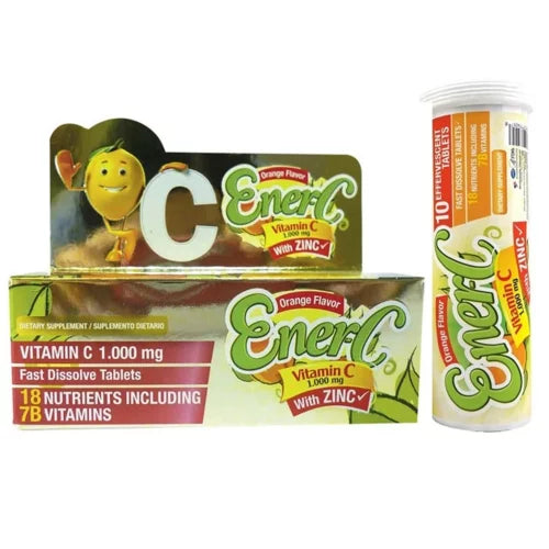 Ener C Vitamina C 1000 mg con Zinc - 10 Tab