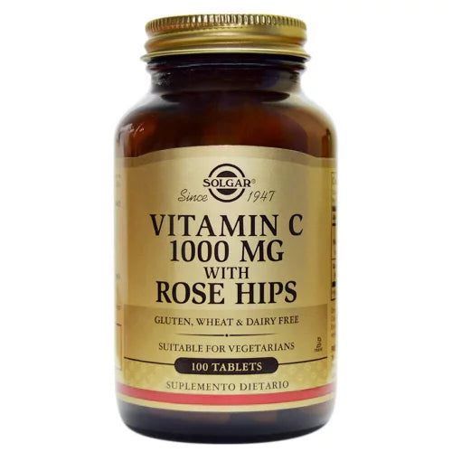 Vitamina C 1000 mg + Rose Hips - Solgar