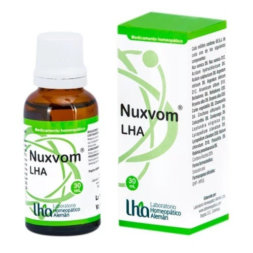 Nuxvom Gotas - Laboratorio Homeopático Alemán LHA - 30 ml