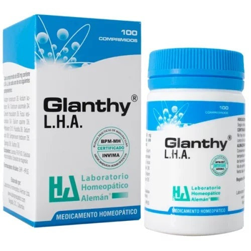 Glanthy - Laboratorio Homeopático Alemán LHA - 100 Comprimidos