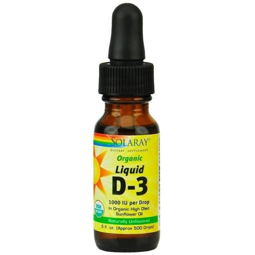 Vitamina 1000IU Liquid D3 - Solaray - 5ml - Botiqui